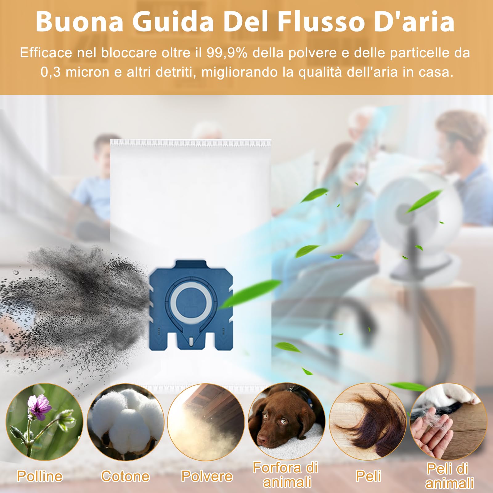 10 Sacchetti Per Aspirapolvere Premium Compatibili Con Miele Parquet S4 + 2 Filtri - Microfibra 5 Strati, Made In Germany - 3