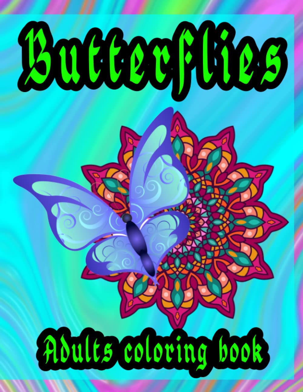 Butterflies coloring book for adults.: Beautiful butterflies to color, many desingns to color, 24 drawings to color, Coloring allows the brain to rest and relax.