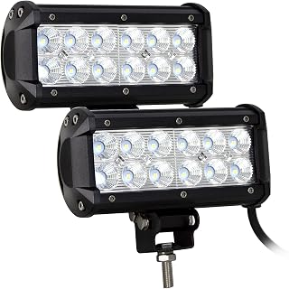 Willpower 7 inch 2x36w Flood LED Work Light Bar for Truck Car ATV SUV 4X4 Jeep Truck Driving Lamp