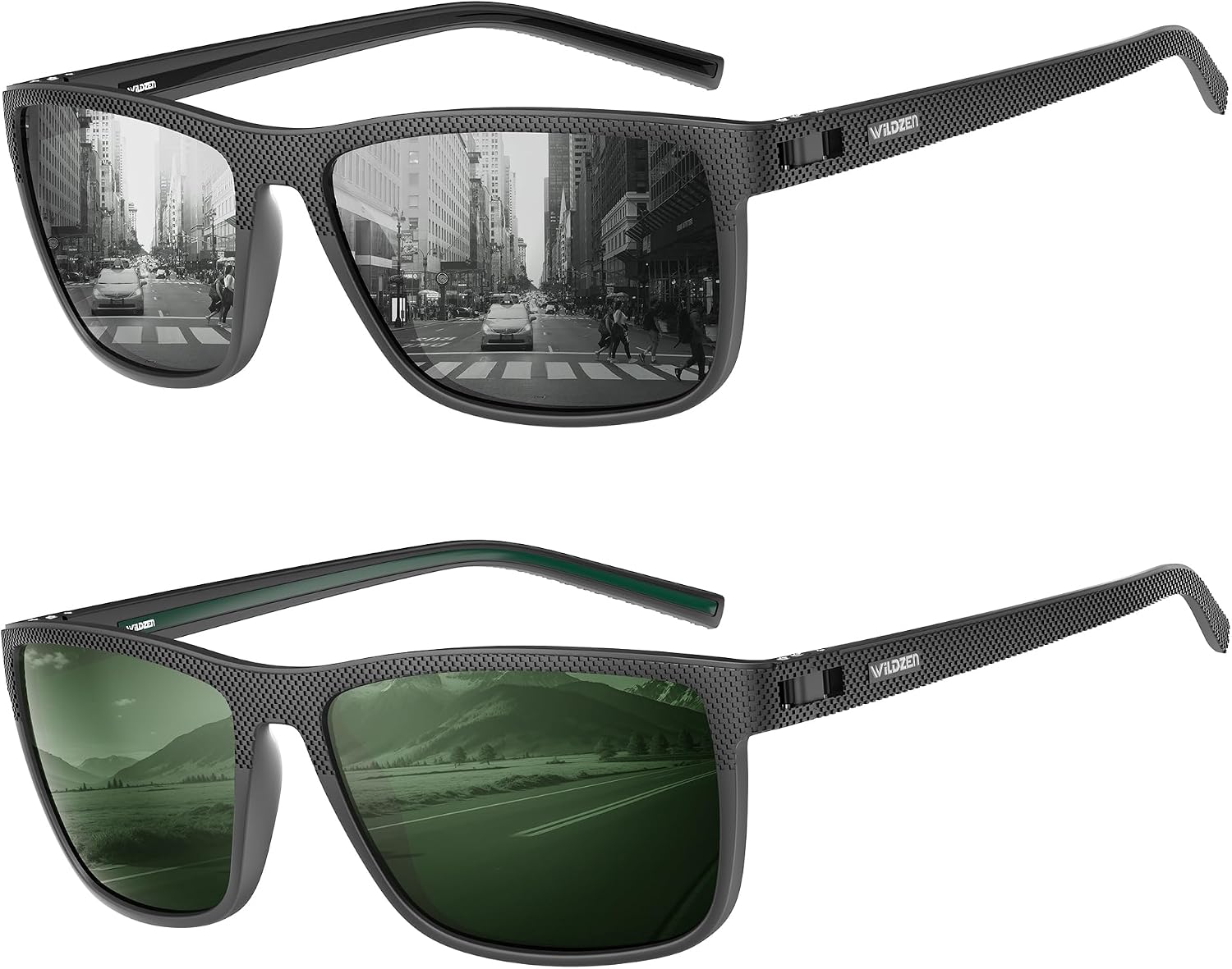 WILDZEN 158MM XL Sunglasses for Men, Big Head Wide XXL Sunglasses for Men, UV400 Polarized Sun Glasses Fishing Cycling