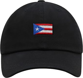 JPAK Flag of Puerto Rico Premium Dad Hat Embroidered Cotton Baseball Cap PR