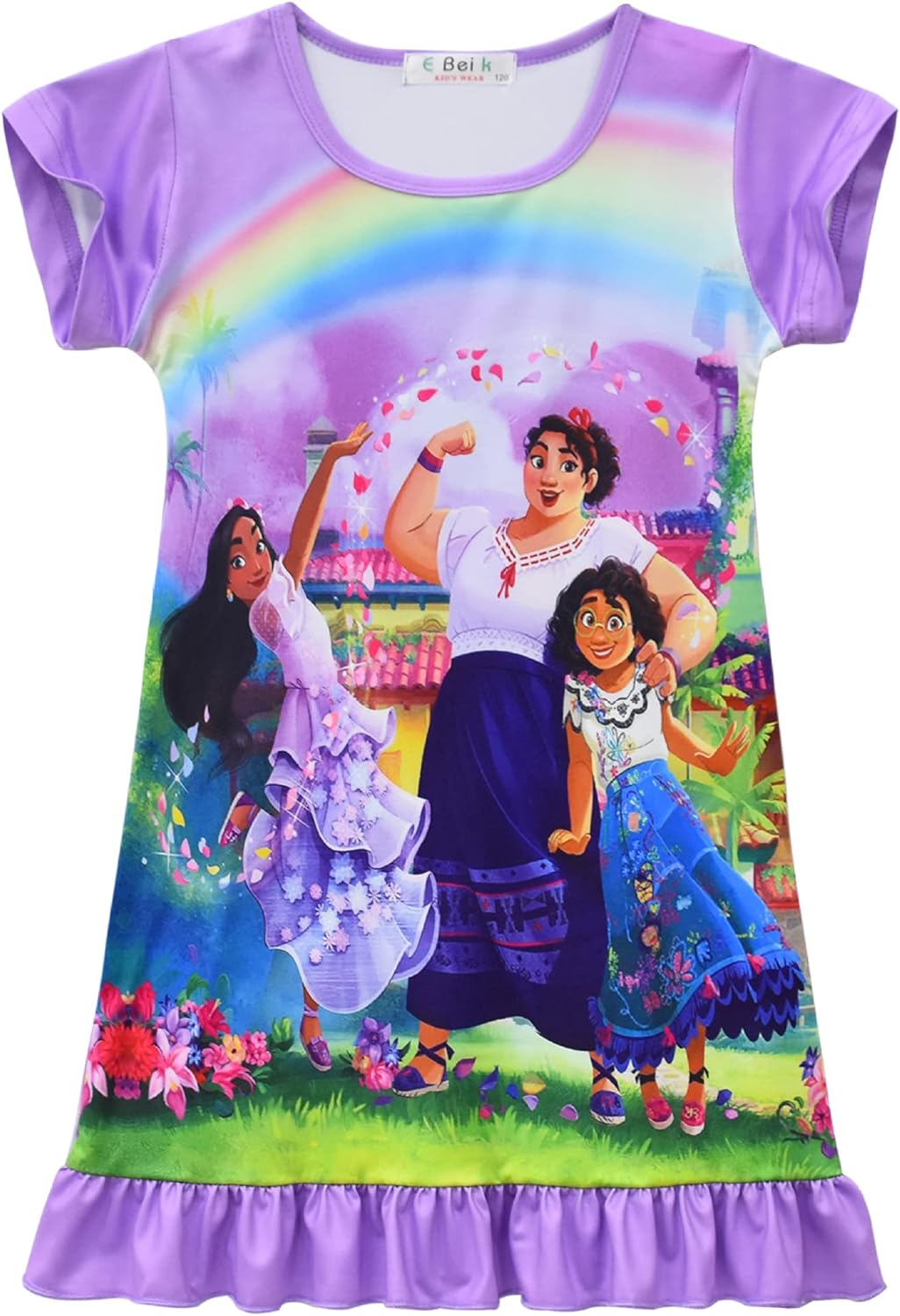 Ropa de película para niñas, vestido de princesa Mira-bel, disfraz casual con volantes, vestidos para niños, 3-12 años