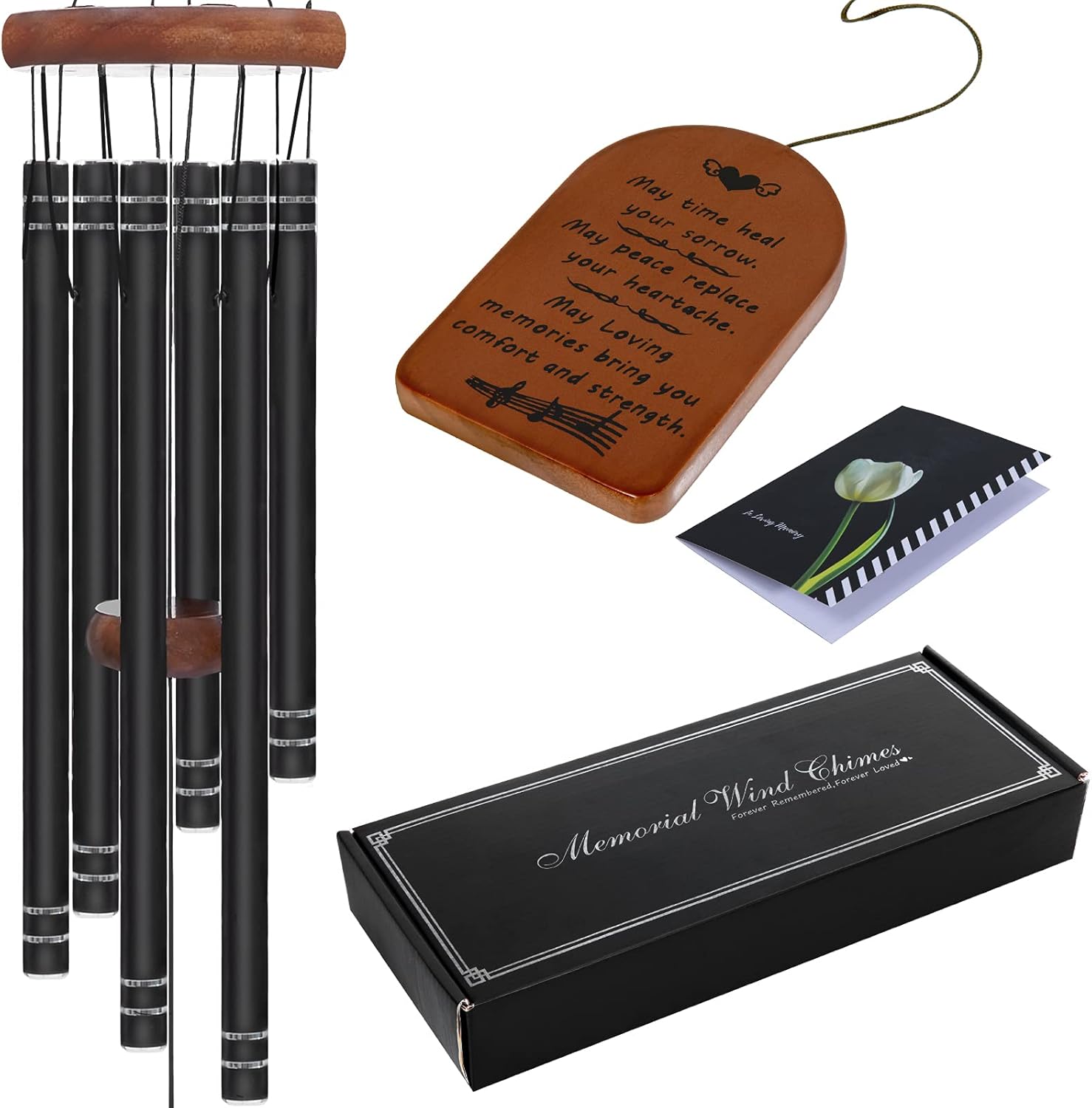 Sympathy Wind Chimes, Memorial Wind Chimes for Loss of