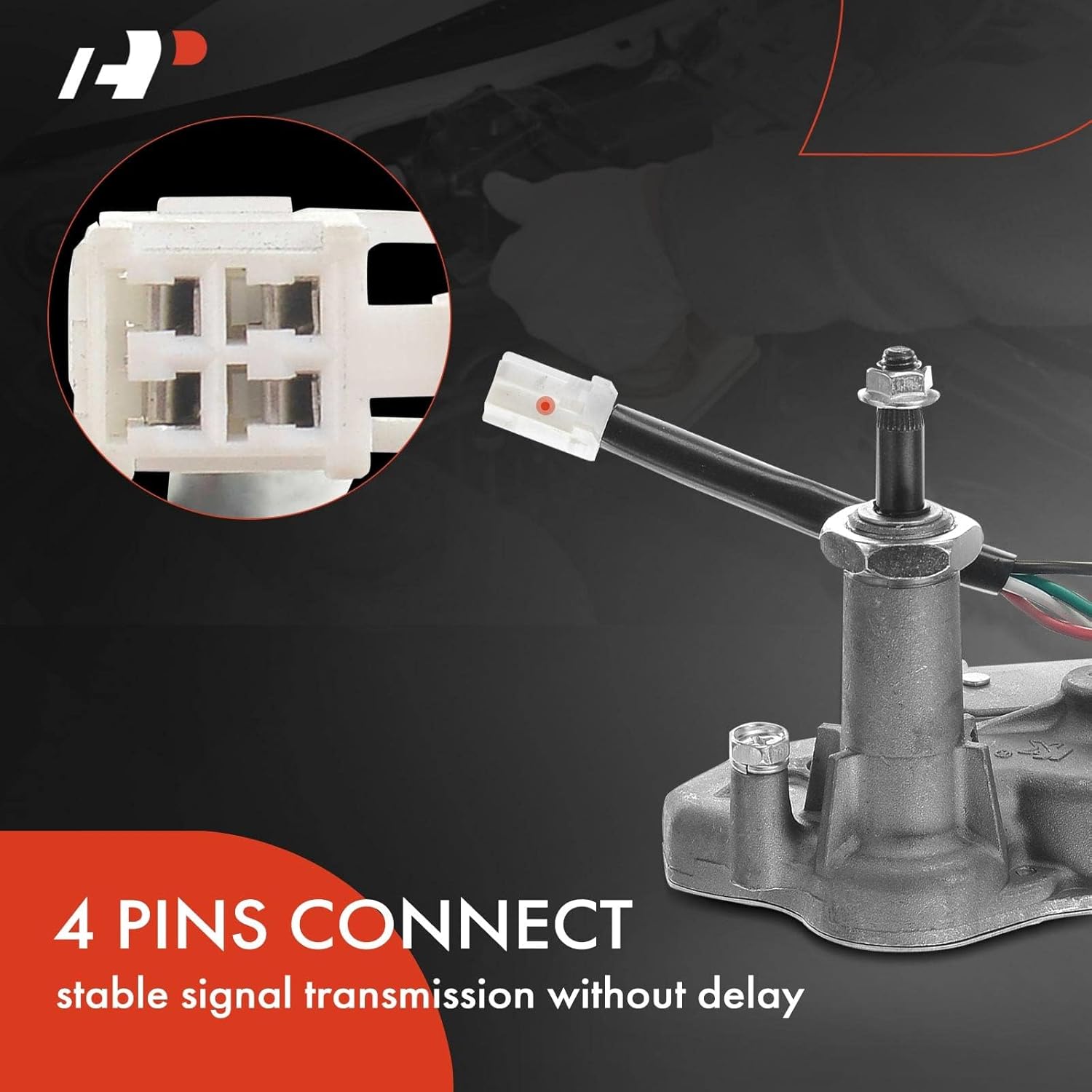 A-Premium Rear Windshield Wiper Motor Compatible with Toyota Matrix 2003-2008, Pontiac Vibe 2003-2008, 1.8L, Wagon, Replace# 85130-01020, 85130-12840