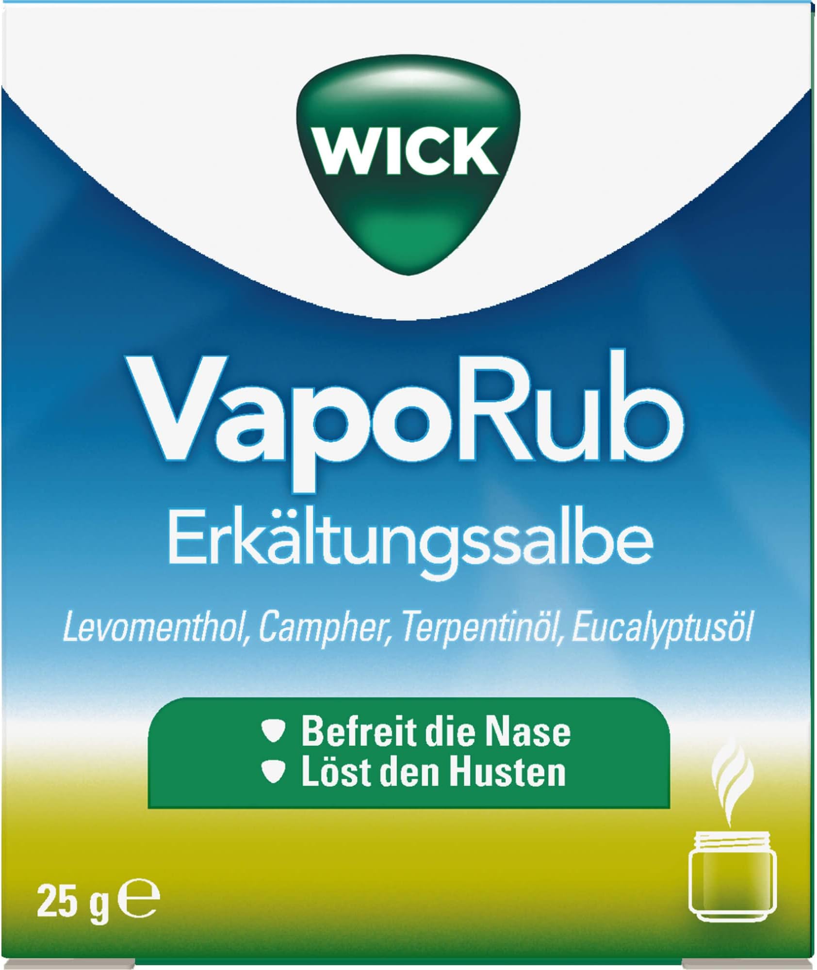 WICK VapoRub Erkältungssalbe, 25 g [Badartikel]