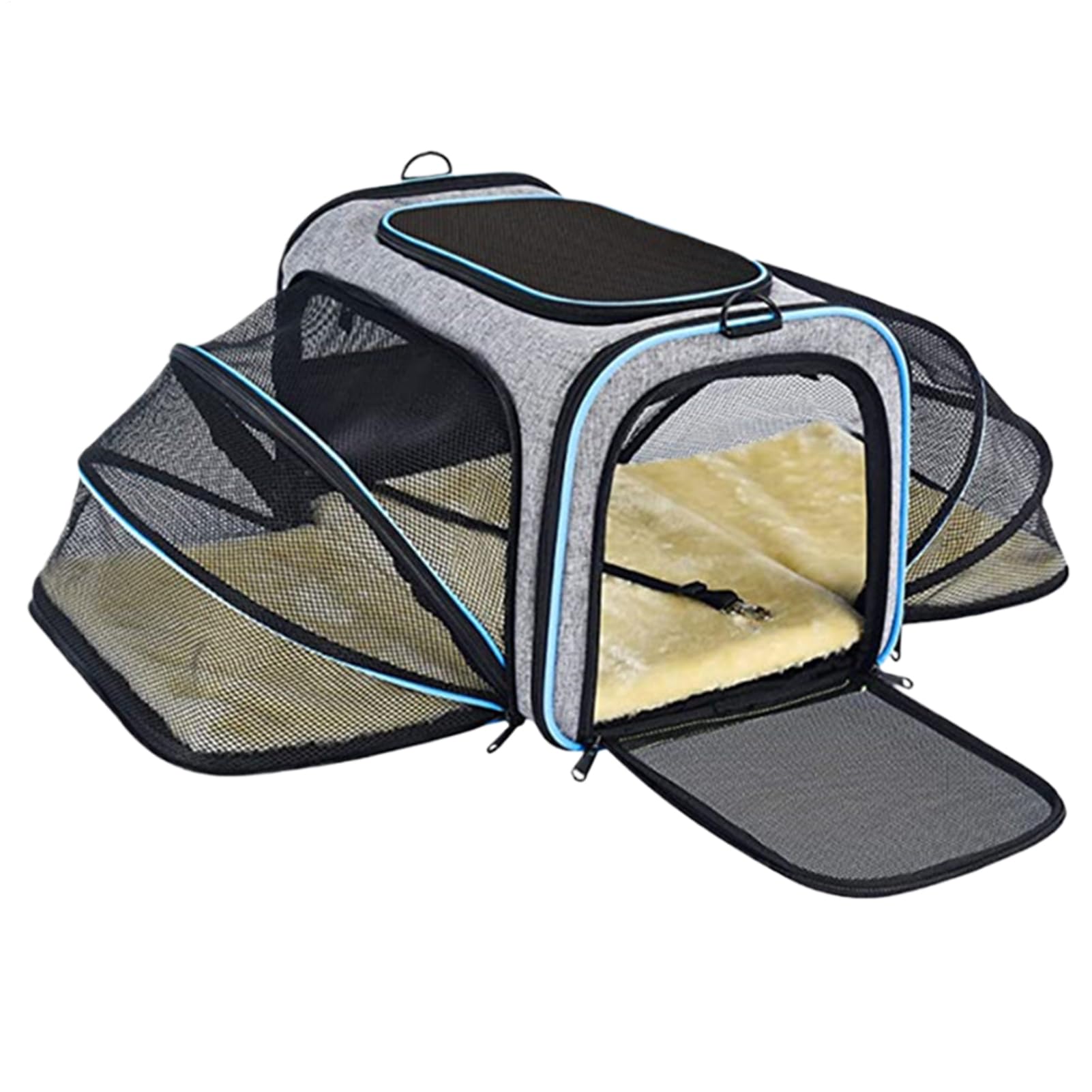 Transportín para gatos portátil de alta resistencia y diseño ergonómico