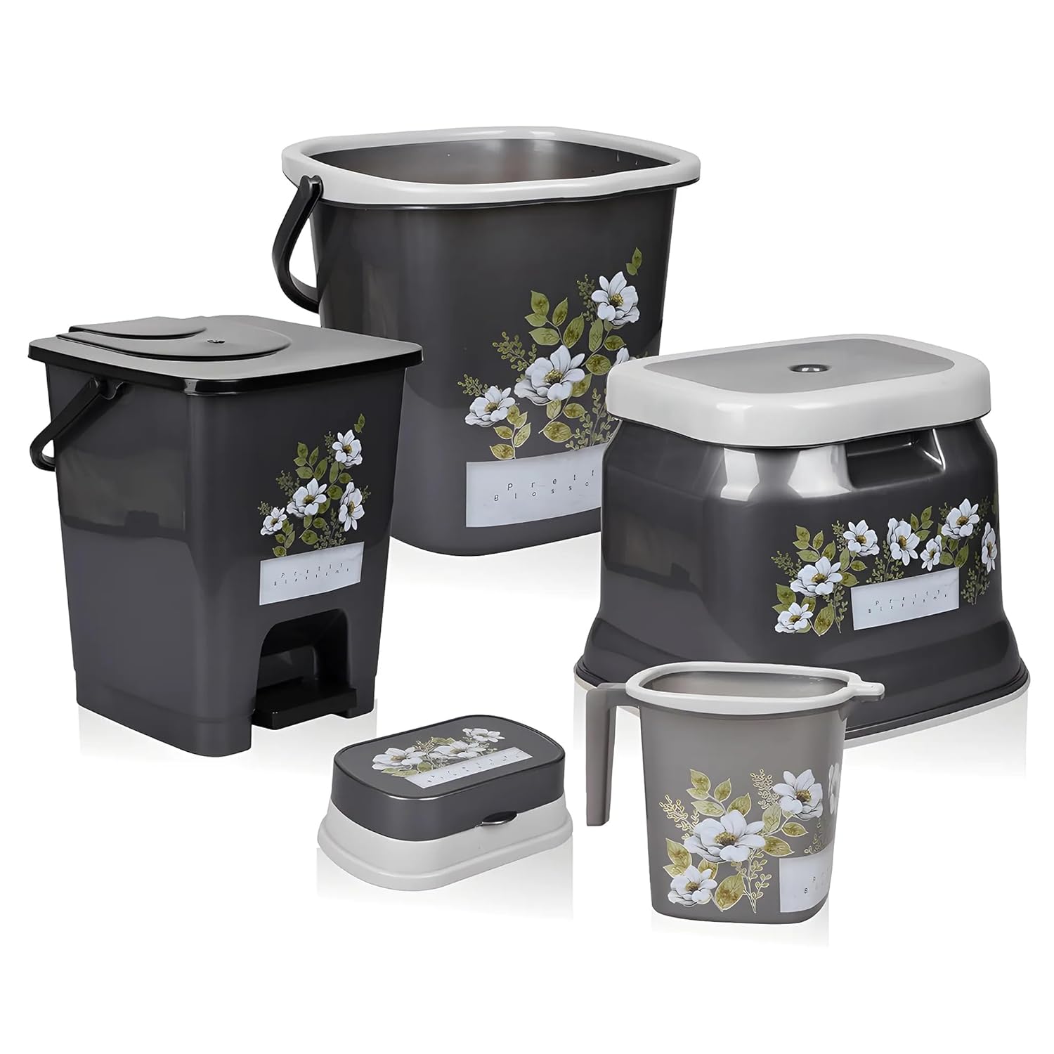 Kuber Industries Bathroom Set | Plastic Bathroom Combo Set | Bucket ...