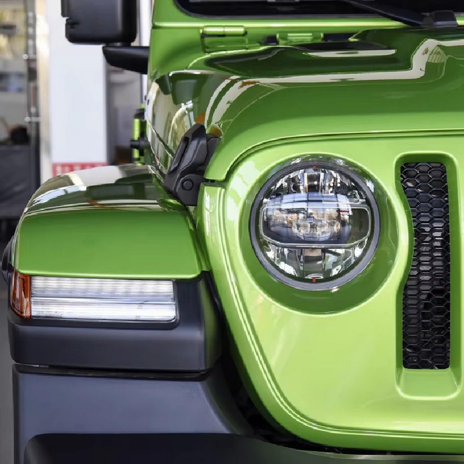 Film protecteur TPU noir fumé pour phares de Jeep Wrangler JL 2019-2020