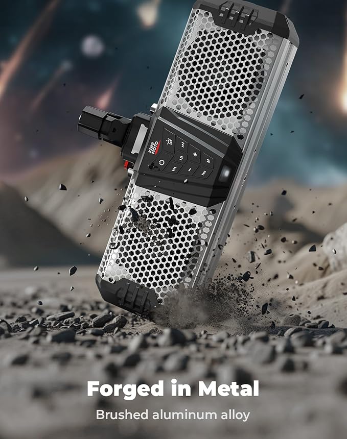 KEMIMOTO Midnight S40B Parlante Soundbar 16" para UTV, Barra Sonido miniatura 3