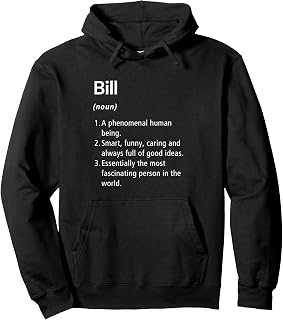 Bill Name Definition Dictionary Pullover Hoodie
