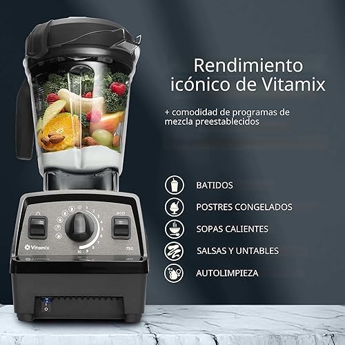 Miniatura 3 de Vitamix Propel Series 750 Licuadora con cuatro programas de mezcla, programa de autolimpieza, licuadora de grado profesional para batidos, sopas y