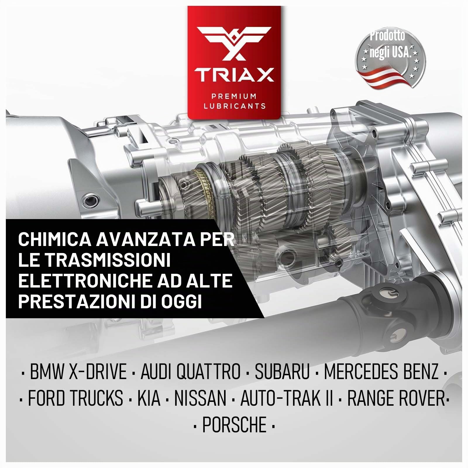 TRIAX DTF-1 Fluido Completamente Sintetico per Cassa di Trasferimento/Olio Ripartitore di Coppia. Compatibile con BMW Xdrive, Audi/VW Quattro, e numerosi veicoli AWD e 4x4 (1 Quarto)