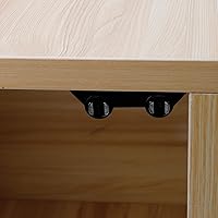 Vista 7 de Antrader Bisagra de pivote de puerta de vidrio de acero inoxidable Cierre magnético de doble cabeza ABS negro con abrazadera para puerta de vidrio