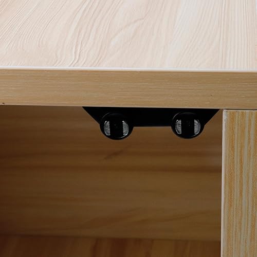 Vista 7 de Antrader Bisagra de pivote de puerta de vidrio de acero inoxidable Cierre magnético de doble cabeza ABS negro con abrazadera para puerta de vidrio