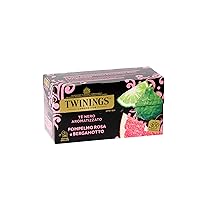 Twinings, Tè Nero Aromatizzato Pompelmo Rosa e Bergamotto, Gusto Fresco e Agrumato, Infusi e Tisane, 1 Confezione da 25 Filtri