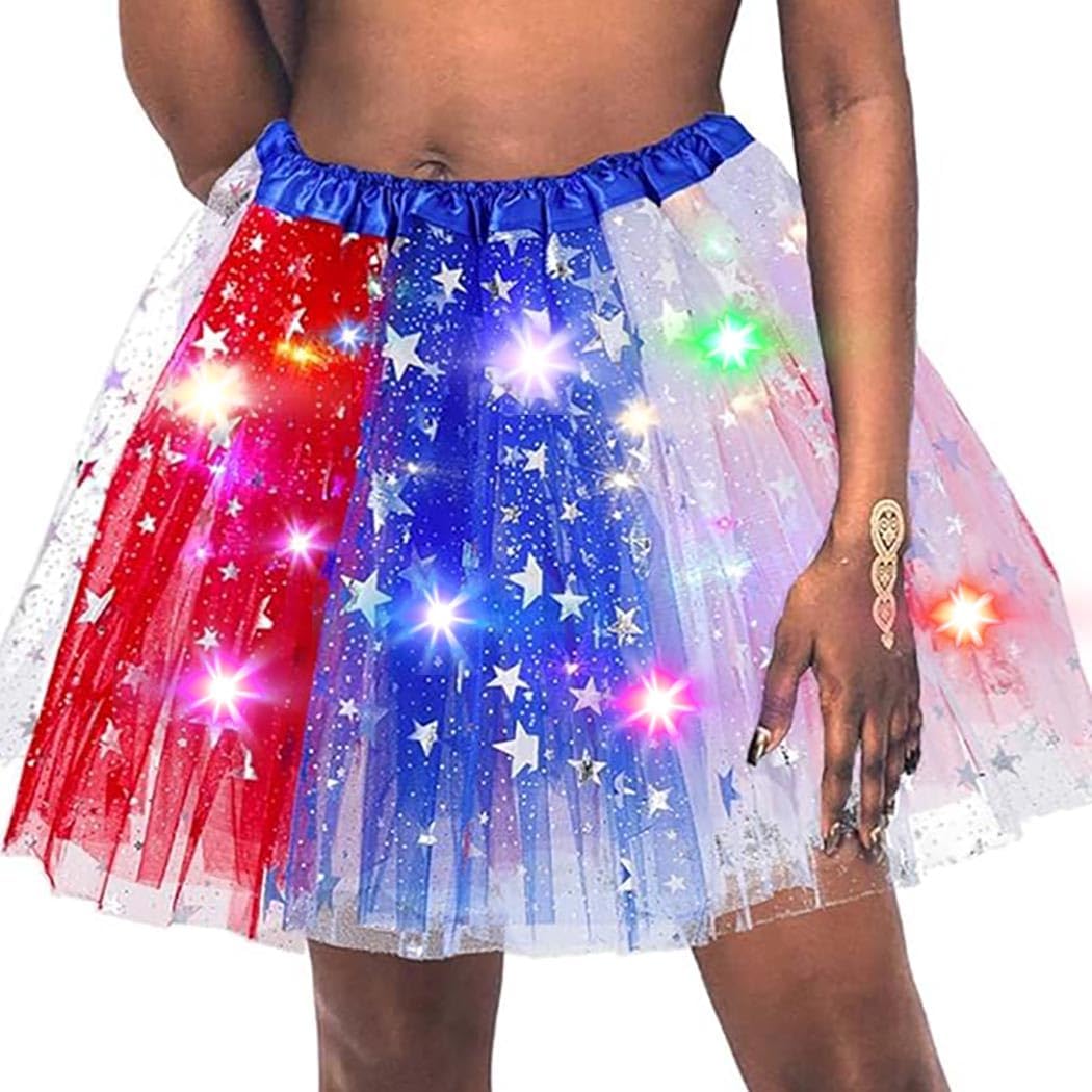 Light Up Tutu Skirt Rave Ballet Dance Skirts Led Costume Dress for Women and Girls