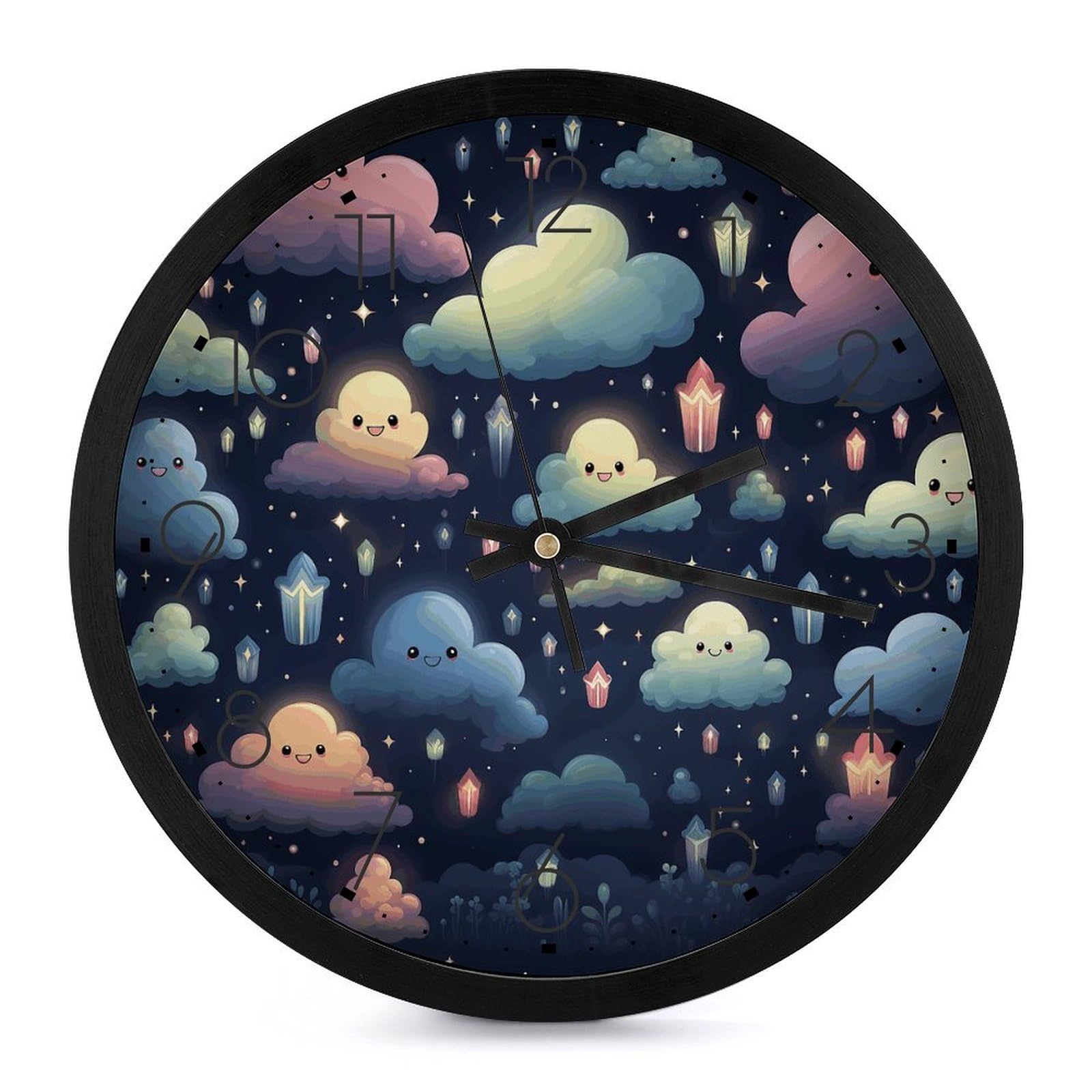 Horloge décorative moderne fonctionne à piles au design minimaliste