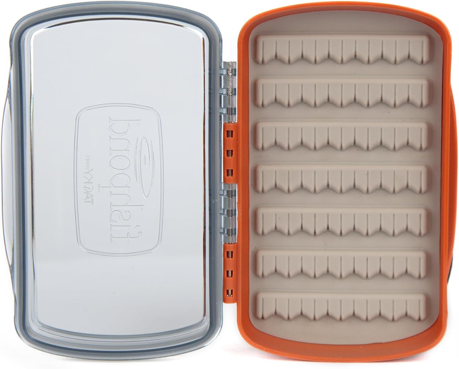 Tacky Pescador Fly Box- Small- Clear- Burnt Orange