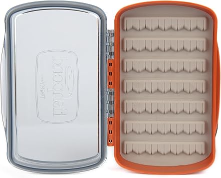 Tacky Pescador Fly Box- Small- Clear- Burnt Orange