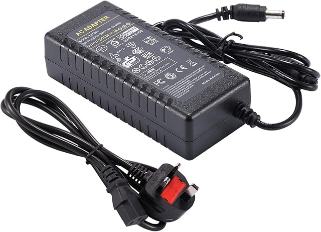 12V 3A Power Supply UK, COLM AC 100-240V to DC 12V3A 36W Power Adapter Transformer Charger 5.5x2.5mm Charger for CCTV Camera,LED Light Strip,Cisco Router,ADSL Cats,Mobile Hard Drives