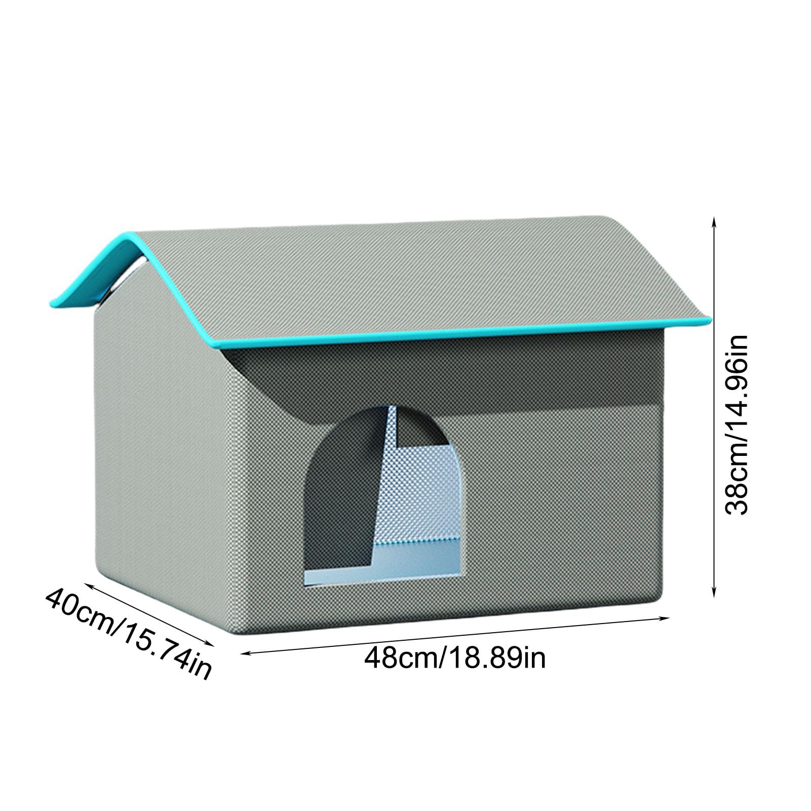 Casa Aire Acondicionado para Gatos, Resistente a Mordeduras, Resistente al | agua, Enfriamiento A Largo Plazo, Cueva para Mascotas con 9 Bloques de Hielo para Cachorros, Casa Refrescante para Gatos