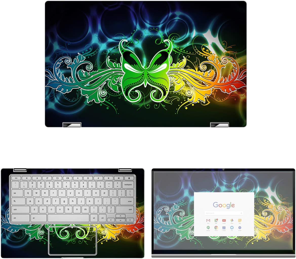 Decalrus - Protective Decal Rainbow Skin Sticker for Asus ChromeBook Flip C434 / C434TA (14" Screen) case Cover wrap ASchrmbk14_C434ta-164