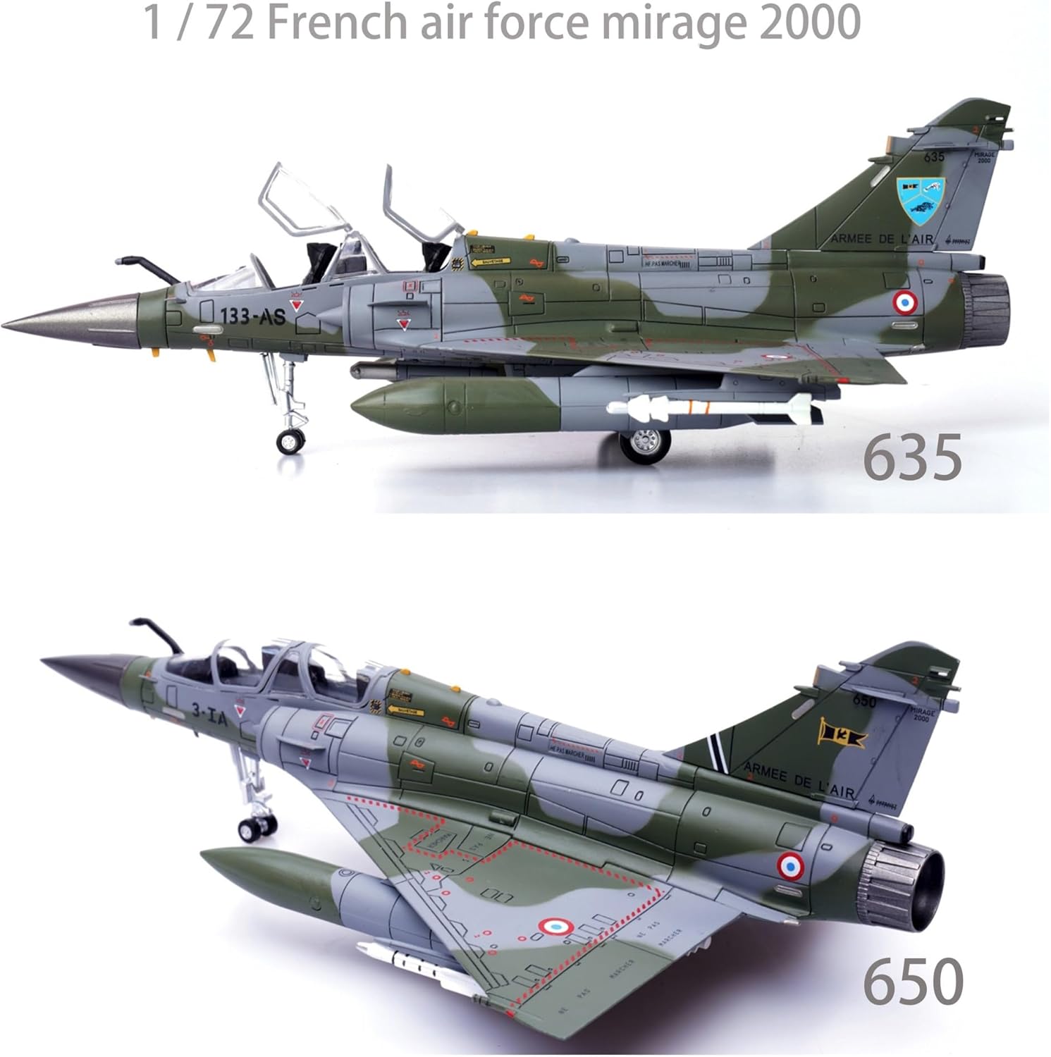 1 72 for Mirage 2000D Two Seater Static Die Cast Simulation Alloy Finished Product Aircraft Model Hobby Playgame Kit