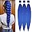 Blue Purple Braiding Hair Pre Stretched 26inch 3 Packs Braiding hair Extensions Synthetic Crochet Braids, Hot Water Setting Professional Soft Yaki Texture. (26inch(3Packs),Blue)