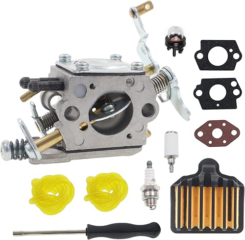 AnTo Carburador C1M-W47 para motosierra de gas Poulan PP5020AV PP5020 de 2 tiempos 573952201 358350980 358350981