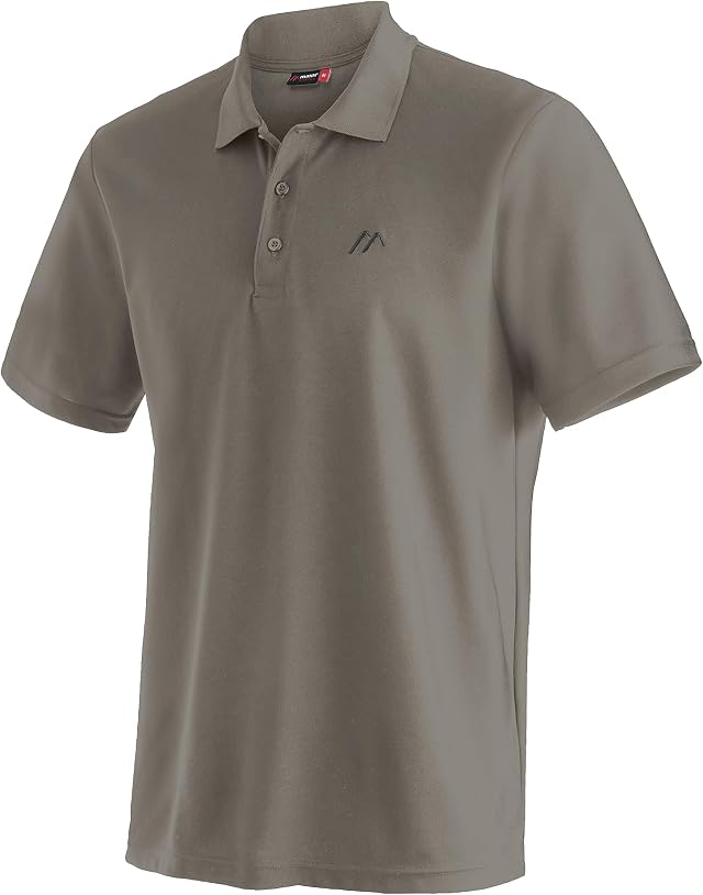 Maier Sports Ulrich, Herren Poloshirt, Leichtes Piqué-Funktionspoloshirt für Wandern und Freizeit, dryprotec Technologie, Atmungsaktiv