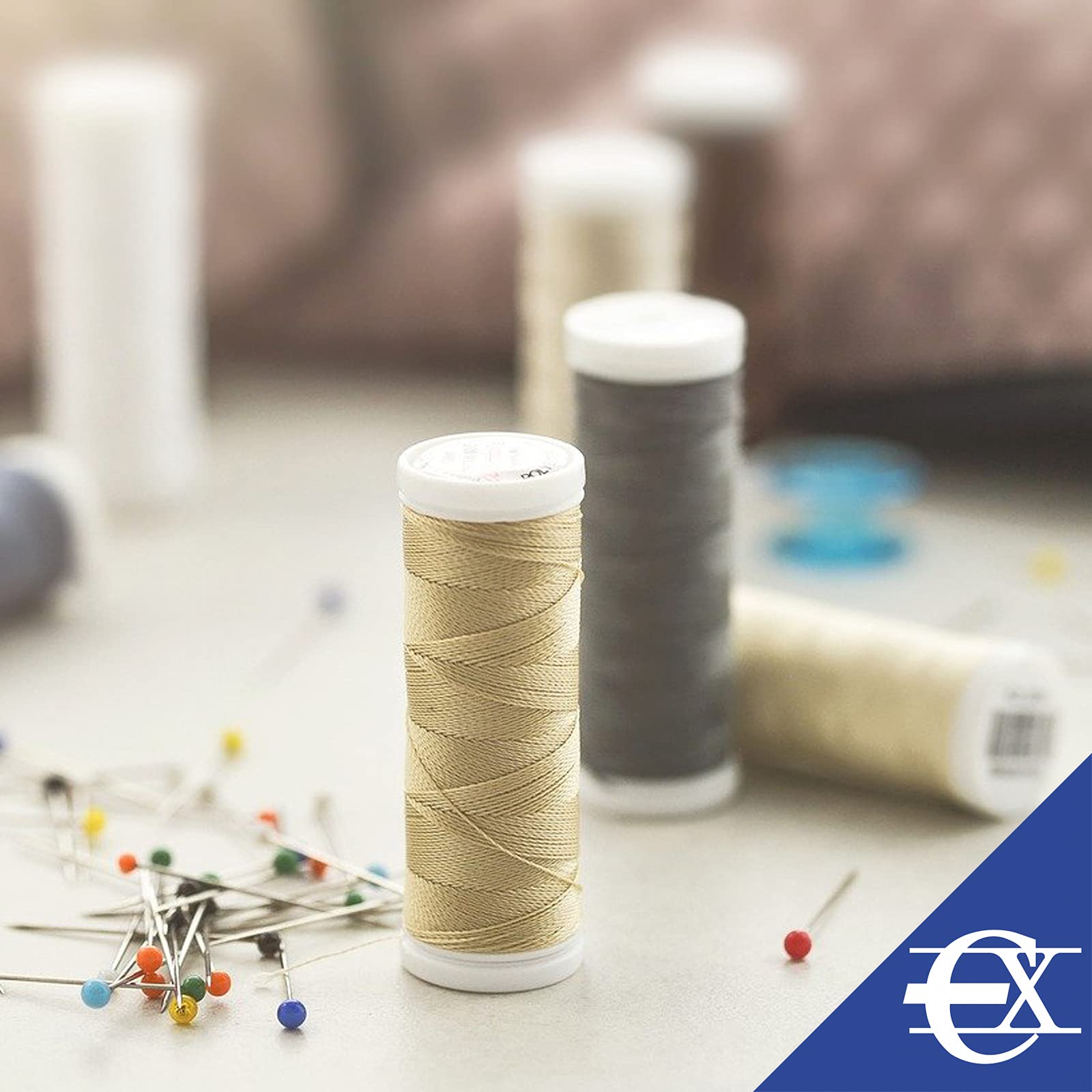 Maker Susan Nähset – 24 Farben Polyesterfäden, 5 Nähnadeln, Fingerhut & Nadeleinfädler, Perfekt Für Anfänger & Reparaturen