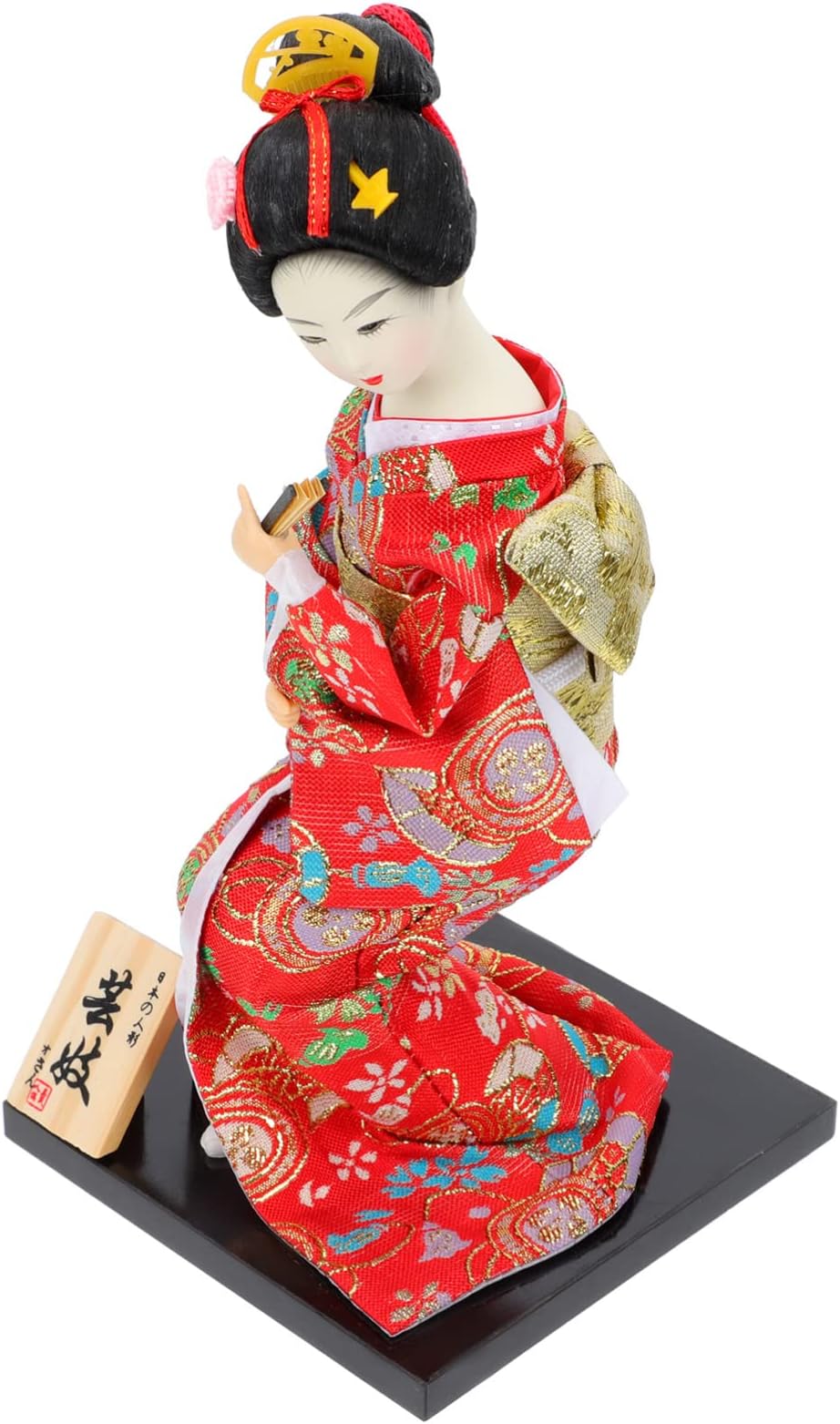 Figurine Geisha Solaire COHEALI – Poupée Kimono Dansante – 7,7x7,7x10 Cm – Déco Voiture Ou Bureau – Cadeau Original