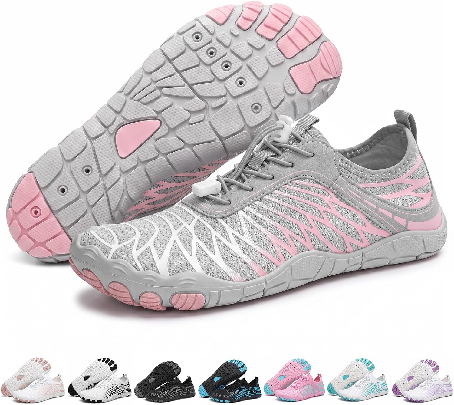 ELETON Barefoot Shoes Women Men Hiking Water Shoes Wide Toe Box Zero Drop | Non-Slip Lightweight Running Walking Grounding Workout Footwear, Quick-Dry Beach Pool Swim River Gym Sneakers Unisex