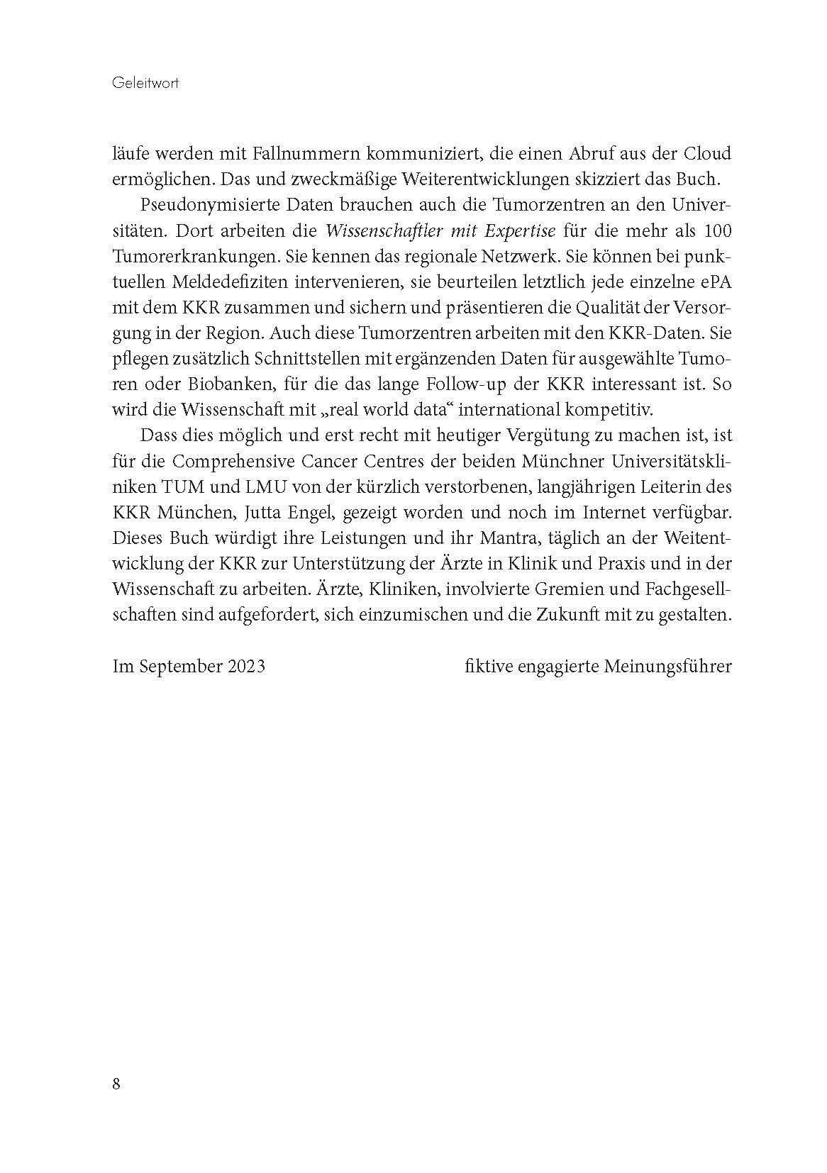 Klinische Krebsregister. Eine Streitschrift für die digitale Transformation zur elektronischen Patientenakte