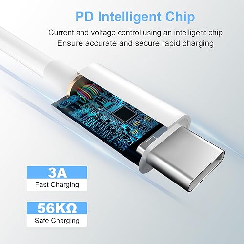 Miniatura 2 de Paquete de 2 cables de carga USB C a USB C de 3 pies y 60 W para Apple, cable de carga rápida tipo C a tipo C, para iPhone 1515 Pro15 Plus15 Pro