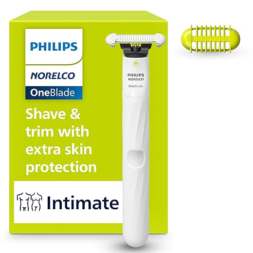 Philips Norelco OneBlade Unisex Intimate Pubic & Personal Body Groomer & Trimmer, QP1924/70