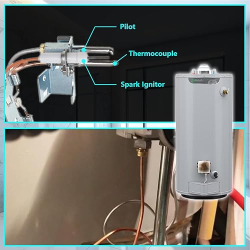 Miniatura 5 de Conjunto piloto de gas natural 9003542, piezas de repuesto para montaje piloto de calentador de agua, piezas de calentador de agua compatibles con
