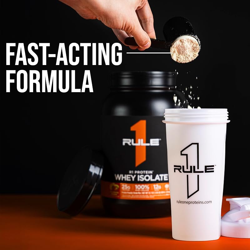 Rule 1 Proteins R1 Protein Whey Isolate, Chocolate Fudge, 71 Servings image 6