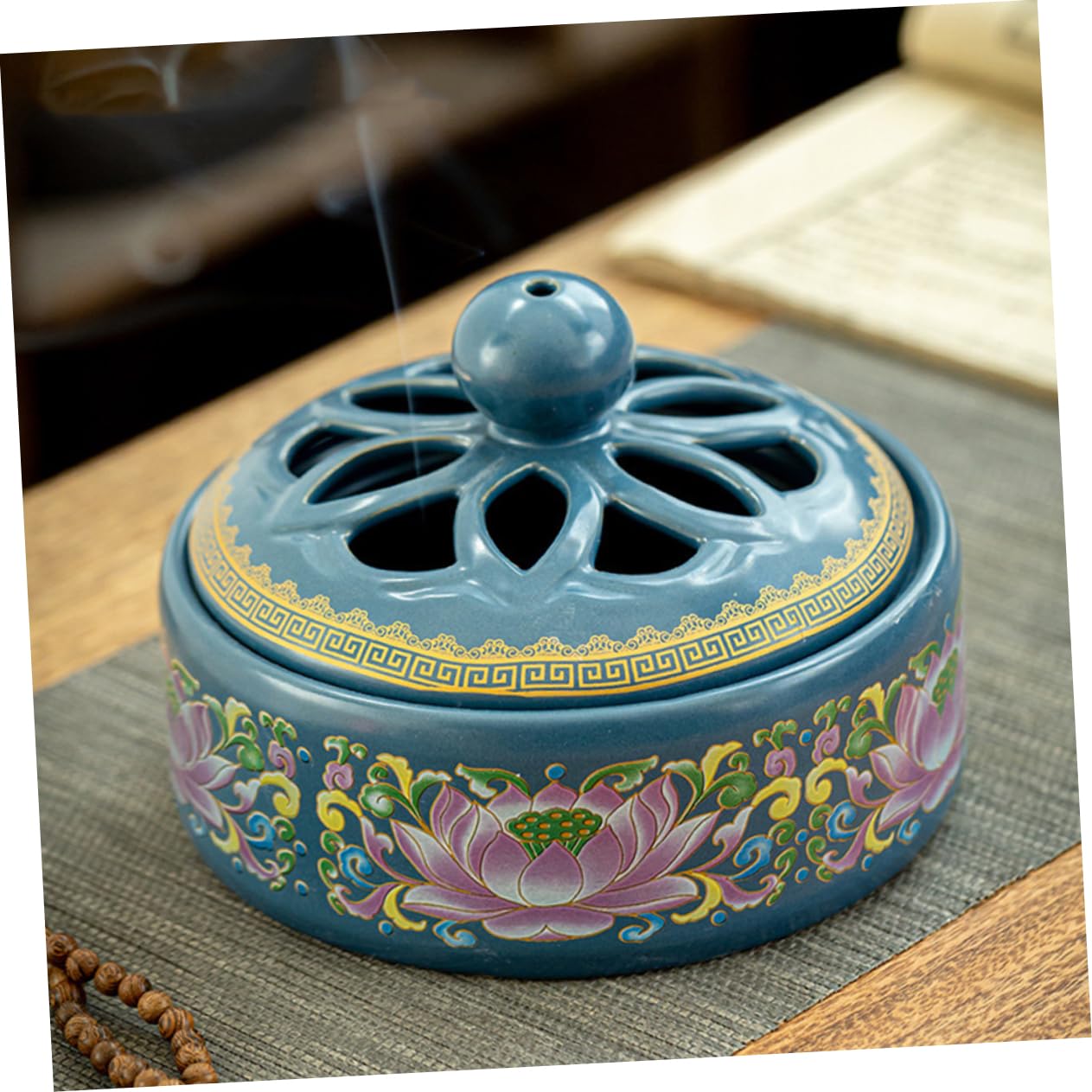Zerodeko Räuchergefäß Handgefertigter Weihrauchbrenner Für Meditation Aromatherapie Und Home Decor Für Buddha-verehrung Und Teezeremonien