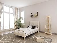 Vista 4 de Cama de plataforma tapizada de perfil bajo, camas individuales con gris oscuro (terciopelo)