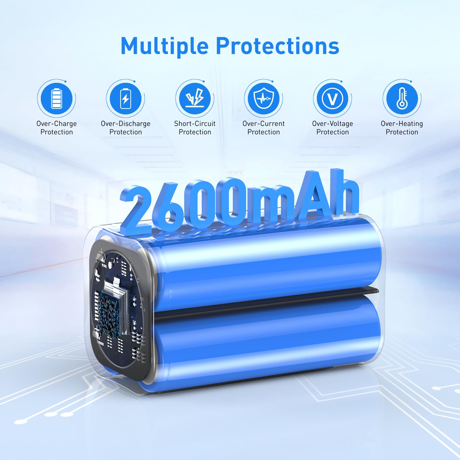 NASTIMA Zastępcza bateria 14,4 V 2600 mAh do Proscenic 800T 820T 820S, bateria litowo-jonowa do serii odkurzaczy PR-800T PR-820T