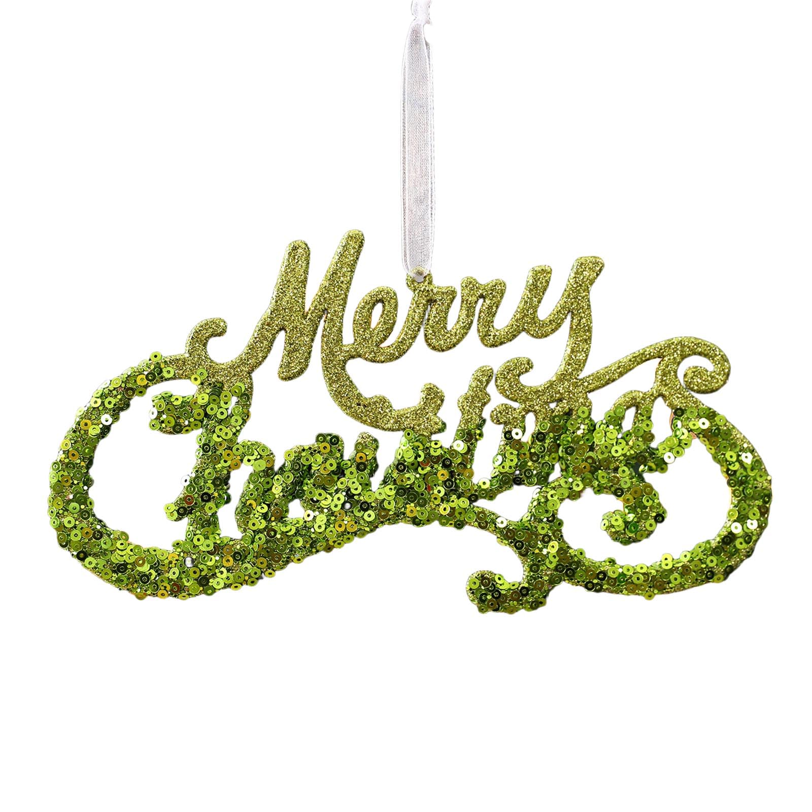 KAQNTUD Frosty Green Acrylic Snowflake Ornament, Shatterproof Hanging Decoration for Christmas, Home, Party, Shatterproof Christmas Window Decoration