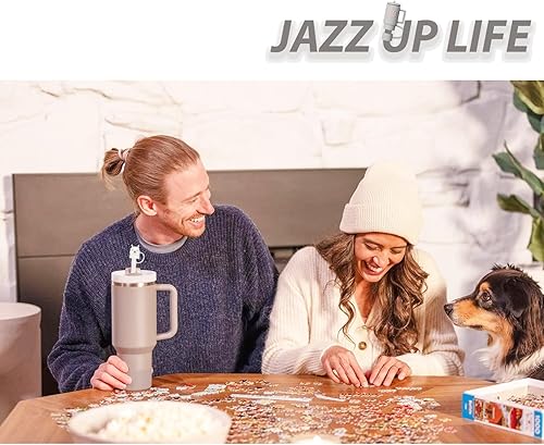 Miniatura 120 de Stanley Cup - Juego de accesorios que incluye 6 tapones de silicona a prueba de derrames, 2 tapas de popote para popotes de 0.39 a 0.39 pulgadas, 1