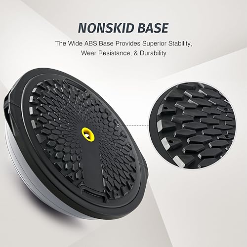 Miniatura 4 de ZELUS Bola de equilibrio de 25 pulgadas  Media pelota inflable de ejercicio de 660 libras con base antideslizante  Equipo de entrenamiento de fuerza