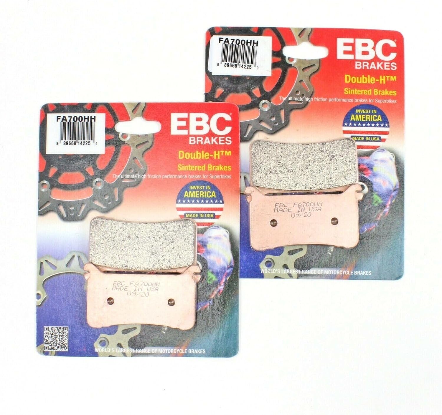 EBC Brake Pads FA700HH (2 Packs - Enough 2 Rotors)