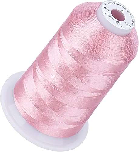 Miniatura 29 de Simthread Hilo de bordar de 5500 yardas, hilo de poliéster 100% 100% de largo de 16,404.2 ft de alto yarda, 170 + colores vivos, clasificación