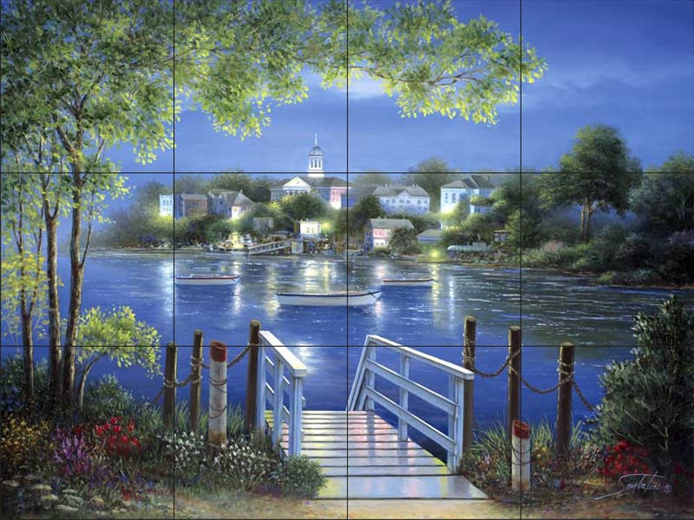 Ceramic Tile Mural - Bay Point Reflections - by Sambataro