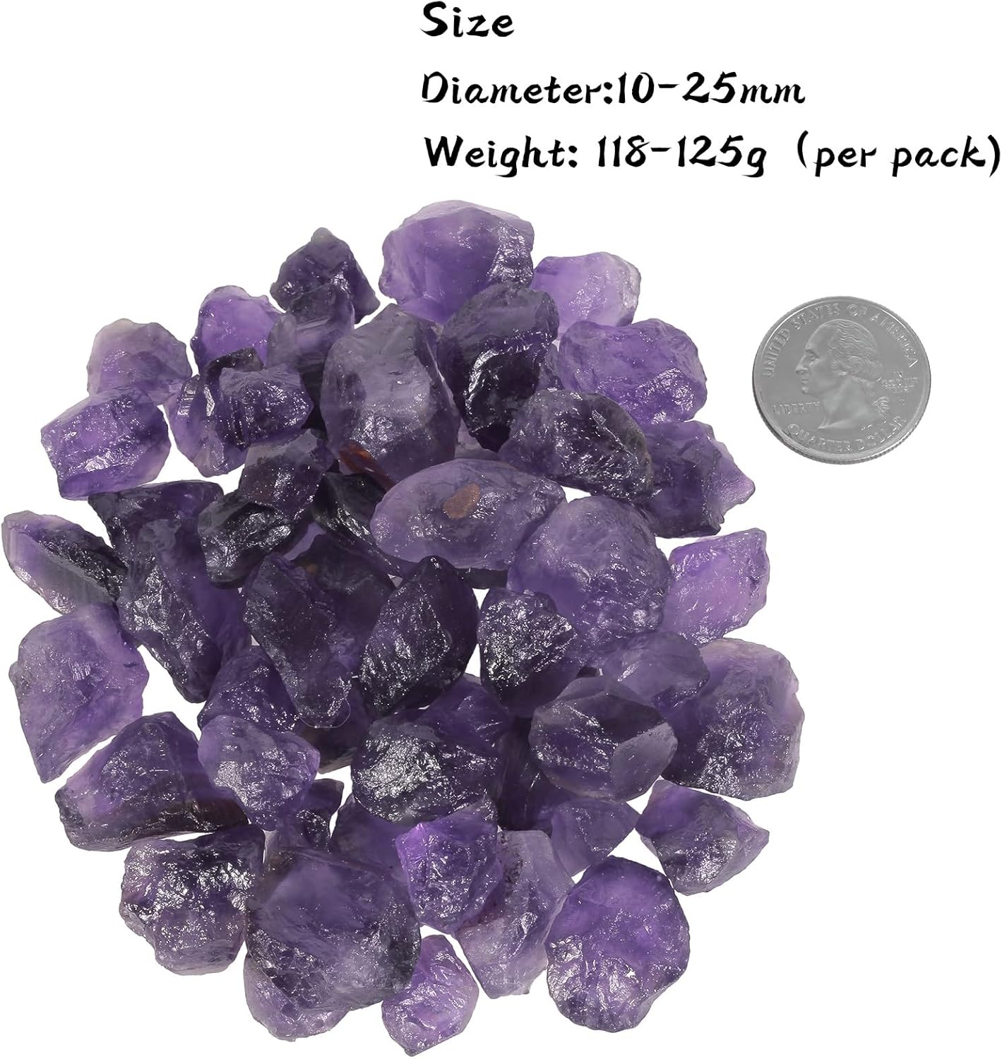 SUNYIK Pack of 2 Fluorite Natural Raw Stones Rough Rock Stones 1lb & Natural Amethyst Raw Rough Crystal Stones 1lb