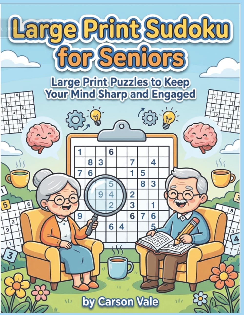 Large Print Sudoku for Seniors: Large Print Puzzles to Keep Your Mind Sharp and Engaged