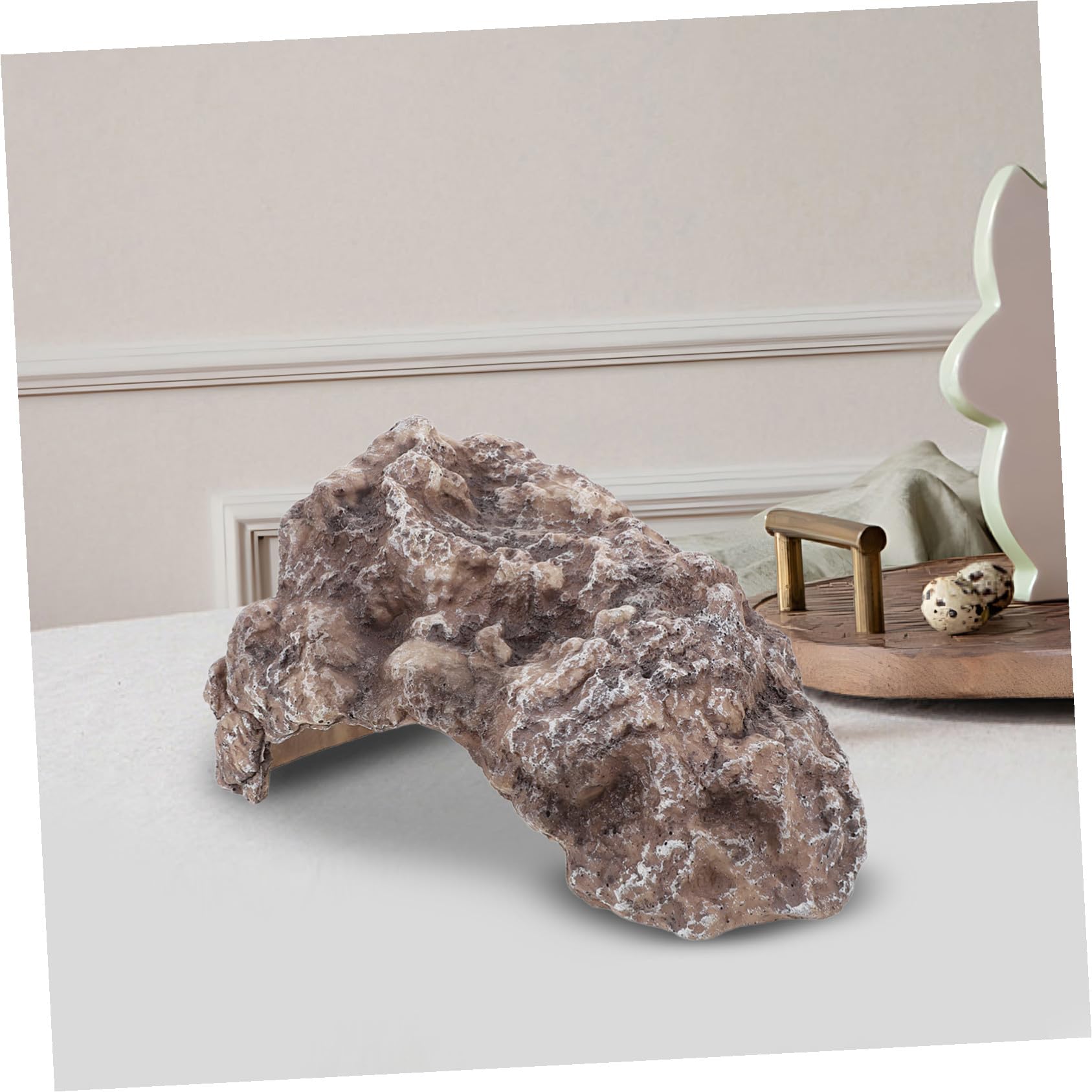 Reptile Rock Hideout Abri Sûr et Naturel pour Gecko Léopard Tortue Lézard Amphibien Petits Animaux